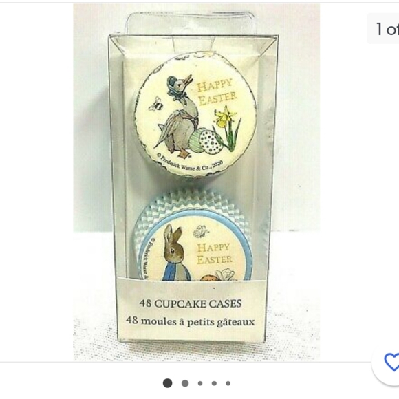 Peter Rabbit Happy Easter Beatrix Potter 48 Paper Cupcake Cases Baking Cups - Picture 1 of 5